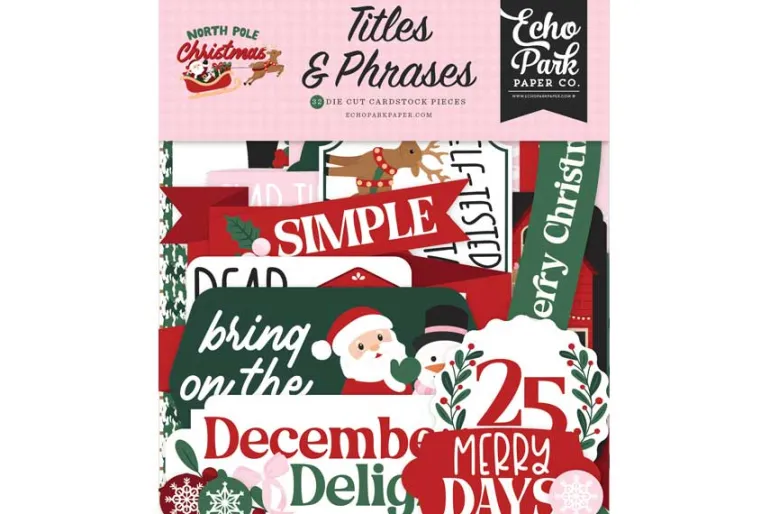 North Pole Christmas Notes To Santa 12×12 Patterned Paper