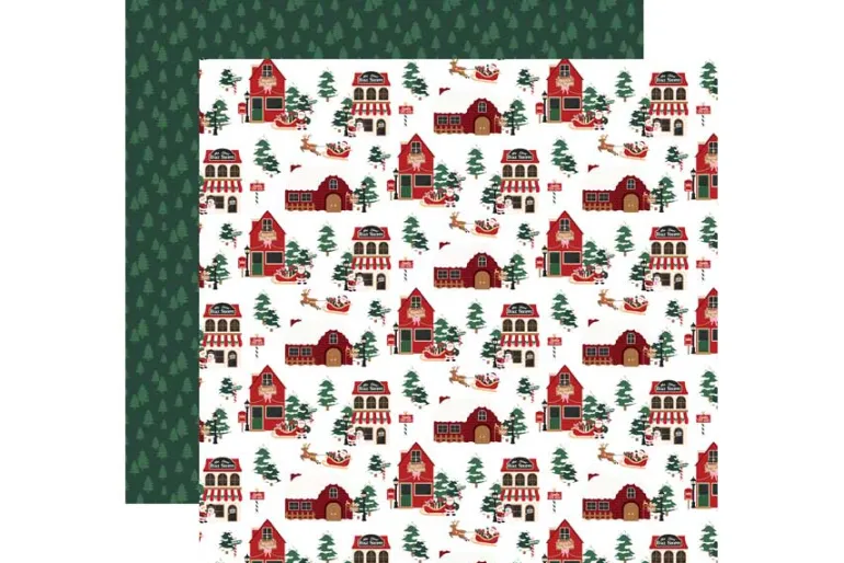 North Pole Christmas Santa Stop Here Stamp Set