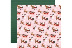 North Pole Christmas Wrapped In A Bow Stencil