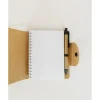 Notebook with Button Closure