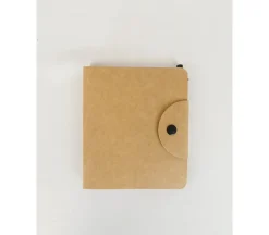 Notebook with Button Closure
