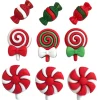 Novelty Buttons Christmas Candy #4766