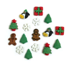 Novelty Buttons Christmas Minis #4813