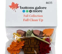 Novelty Buttons Fall Clean Up #4635