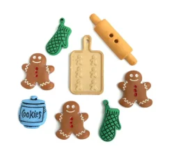 Novelty Buttons Holiday Baking #4805