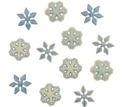 Novelty Buttons I Love Snowflakes #4794