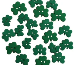 Novelty Buttons Luck of the Irish Shamrocks #4455