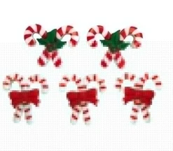 Novelty Buttons Peppermint Pairs #4827