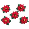 Novelty Buttons Poinsettias #4814