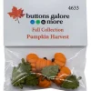 Novelty Buttons Pumpkin Harvest #4633