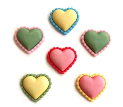 Novelty Buttons Spring Hearts #SF111