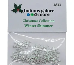 Novelty Buttons Winter Shimmer #4833