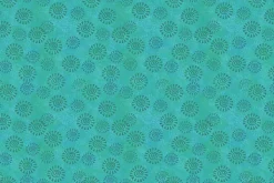 Oceania Sealife on Navy Blue with Gold Metallic Highlights