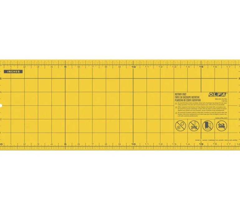 Ofla Yellow Cutting Mat 6-inches by 18-inches