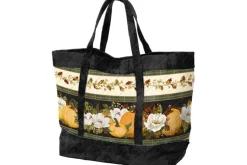 Oh My Gourd Leaves and Acorns on Cream