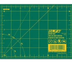 Olfa Rotary Mat – Grid 1-1/2mm x 5-1/2-inch x 7-1/2-inch – Green