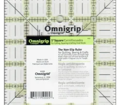Omnigrip Ruler – Non Slip – Neon – 5-inch – Square