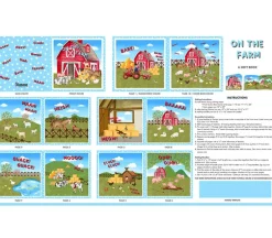 On the Farm Soft Book Panel Cuddle Digital, 36-inches by 58-inches.