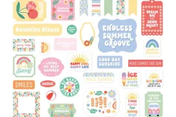 Our Groovy Summer: Always Shine Flowers 12×12 Patterned Paper
