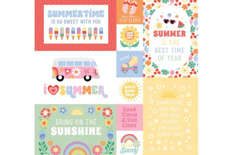 Our Groovy Summer: Disco Cherries 12×12 Patterned Paper