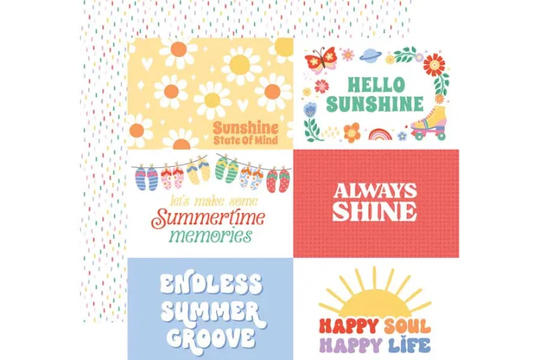 Our Groovy Summer: Disco Cherries 12×12 Patterned Paper