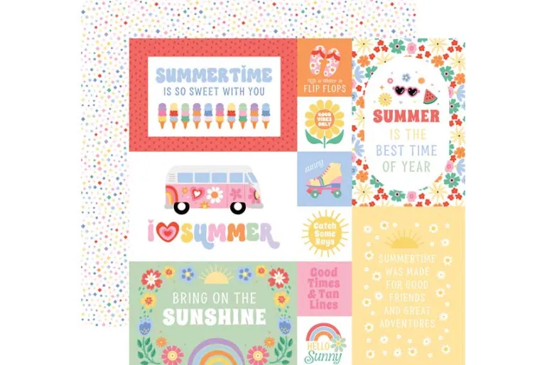 Our Groovy Summer: Disco Cherries 12×12 Patterned Paper