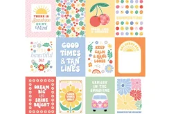 Our Groovy Summer: Roll Away Skates 12×12 Patterned Paper