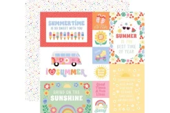 Our Groovy Summer: Summer Day Essentials 12×12 Patterned Paper