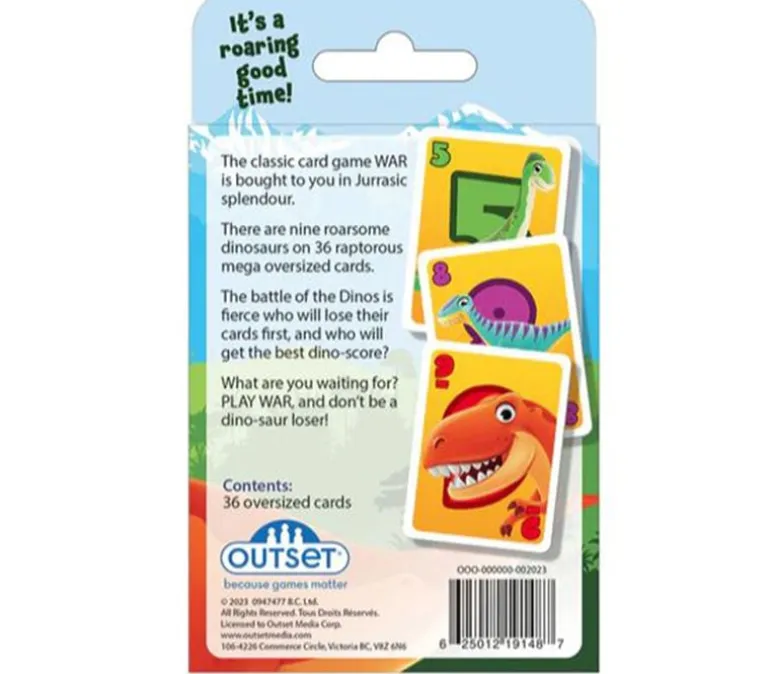 Outset Dinosaur War Card Game