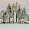 Overlapping Metal Trees – Silver/Rust Finish