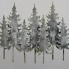 Overlapping Metal Trees – Silver/Rust Finish