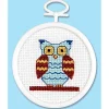 Owl 2.5-inch Mini Cross Stitch Kit #5038