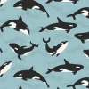 Pacific Northwest Wild Orcas on Aqua