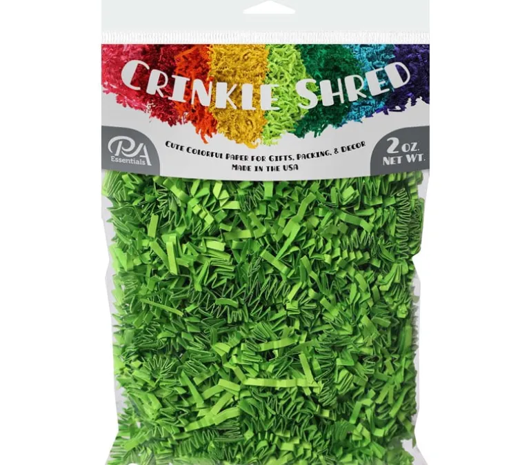 PA Essentials Crinkle Shred Bag – 2-ounce – Lime