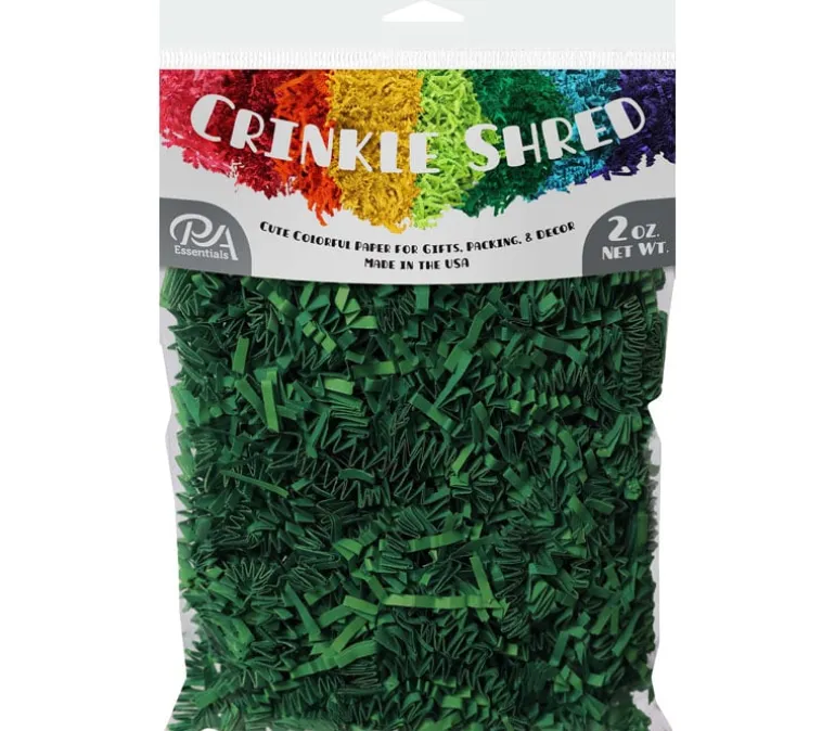 PA Essentials Crinkle Shred Bag – 2-ounce – Emerald