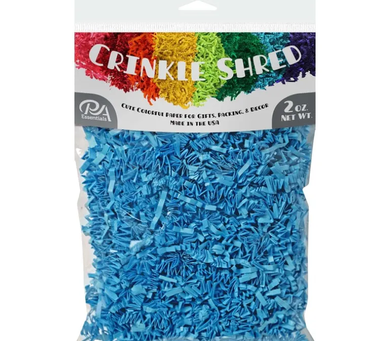 PA Essentials Crinkle Shred Bag – 2-ounce – Light Blue
