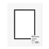 PA Framing Mat Board – Double 8-inch x 10-inch/5-inch x 7-inch – White Core White/Black