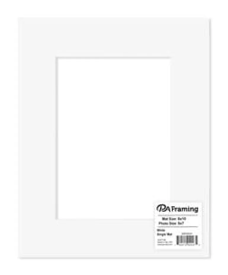 PA Framing Mat – 8×10/5×7 – White