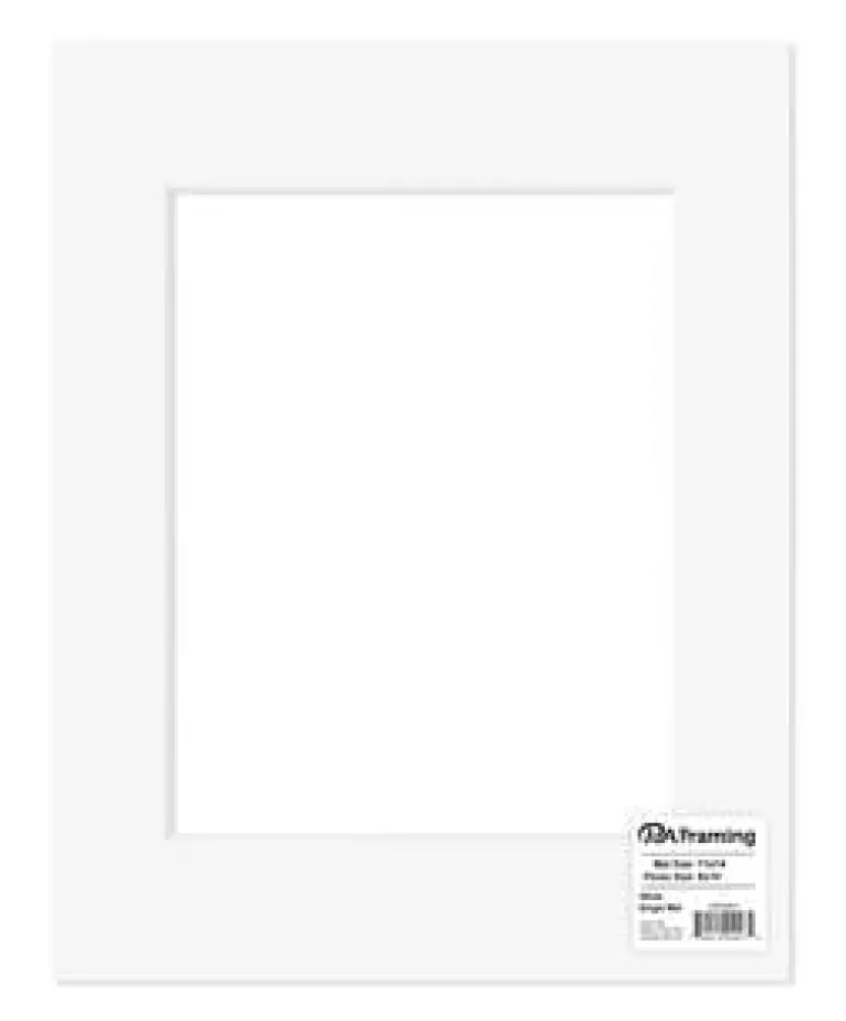 PA Framing Mat – 11×14/8×10 – White