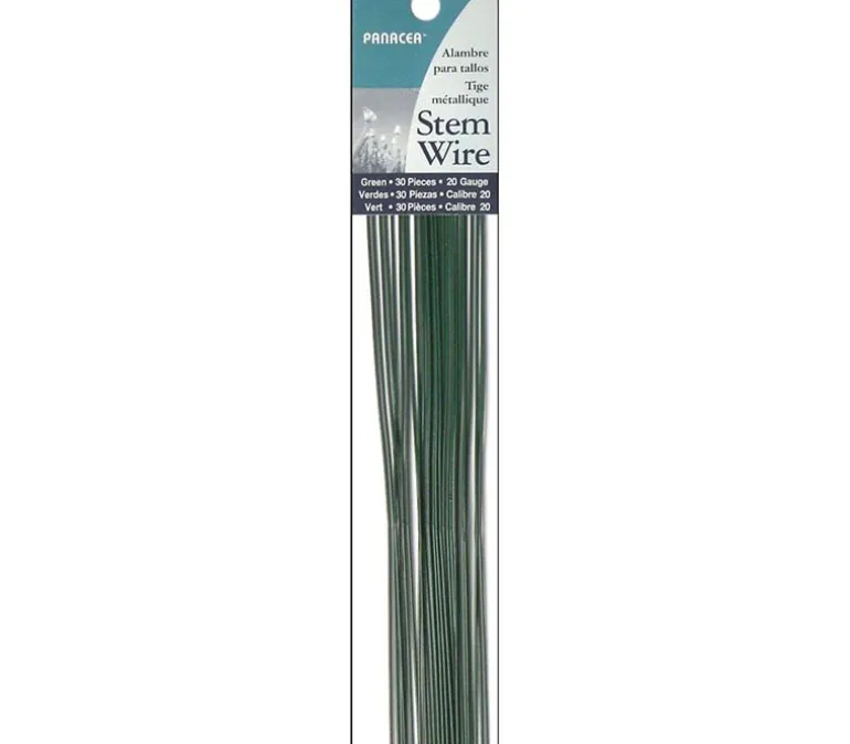 Panacea Stem Wire – 18-inch 20-gauge – 30 Piece