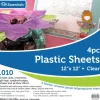 PA Paper Accent Plastic Sheet – 12-inch x 12-inch – .010-inch Clear – 4 Piece