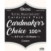 PA Paper Accents Cardmakers Choice – 8-1/2-inch x 11-inch – 100-pounds – Cream – 15 Piece