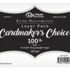 PA Paper Accents Cardmakers Choice Card Layer – 4-inch x 5-1/4-inch – 100-pounds – White – 75 Piece