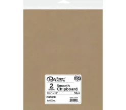 PA Paper Accents Chipboard – 8-1/2-inch x 11-inch – 1X Heavy – Natural – 2 Piece