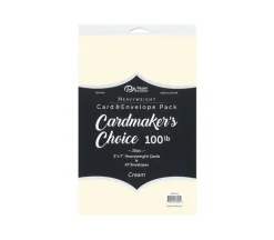 Paper Accent Cards and Envelopes – 5-inch x 7-inch – Cream – 20 Piece