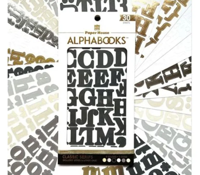 Paper House Alphabet Stickers – Classic Serifs