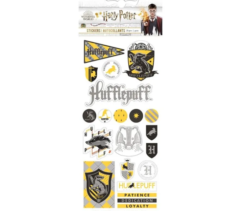 Paper House Enamel Stickers – Hufflepuff House Pride