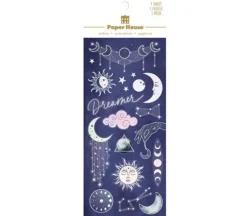 Paper House Foil Stickers – Sun and Moon