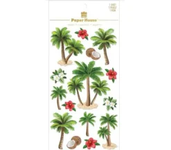 Paper House Product 3-D Stickers – Palm Trees