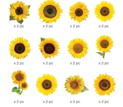 Paper House Productions Die Cut Sticker Pack – Sunflowers